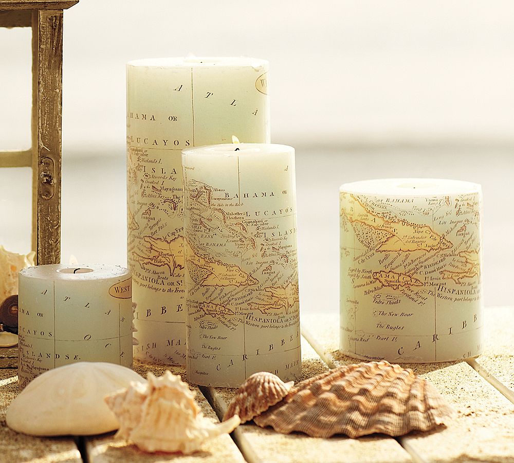 Map Pillar Candle AllThingAbout
