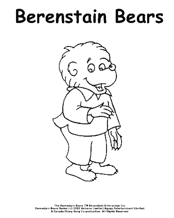 Berenstain Bears Coloring Page #3 Berenstain Bears Coloring Page #3