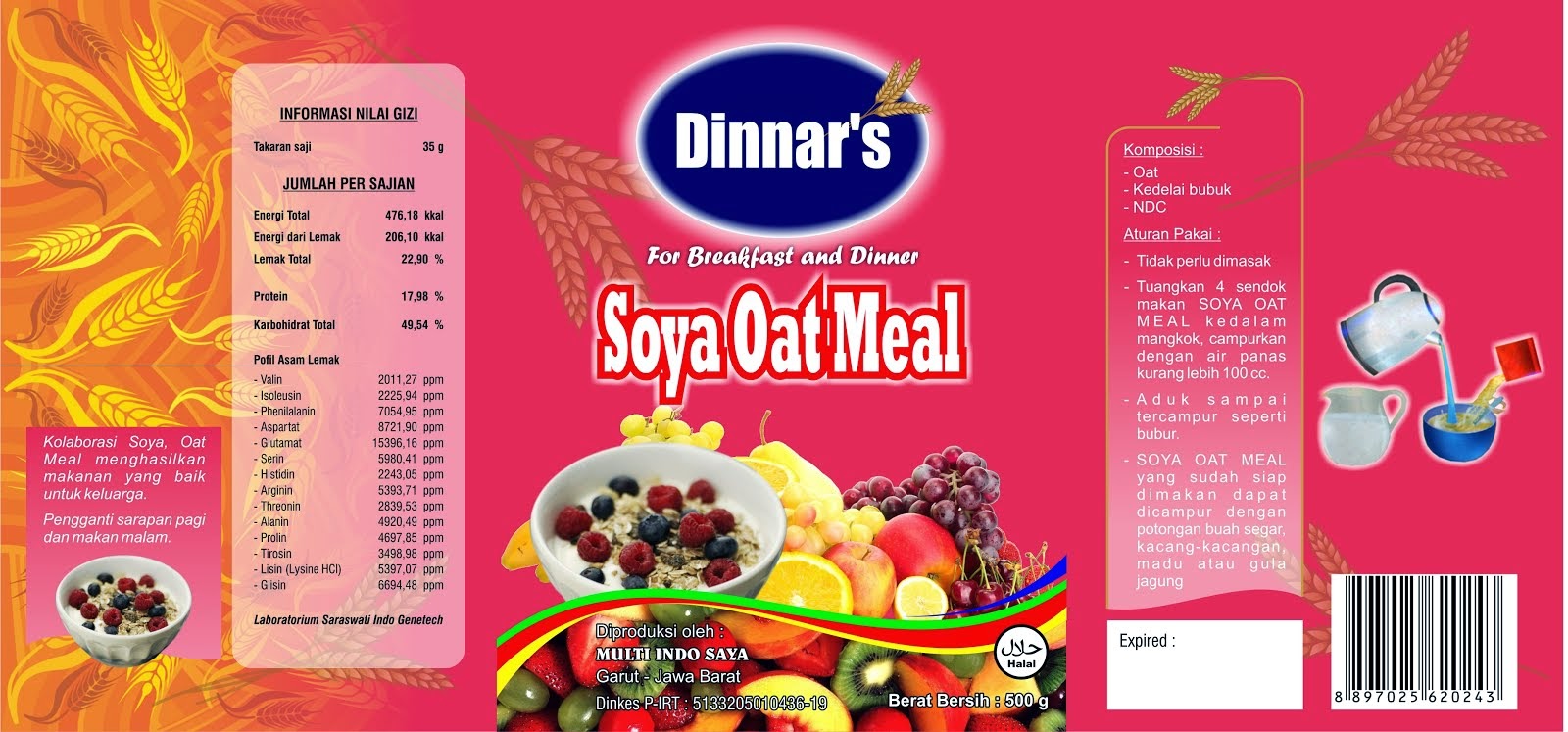 Soya Oatmeal Dinnar