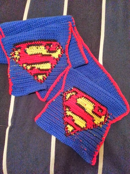 Crochet from J: Superman Scarf Pattern