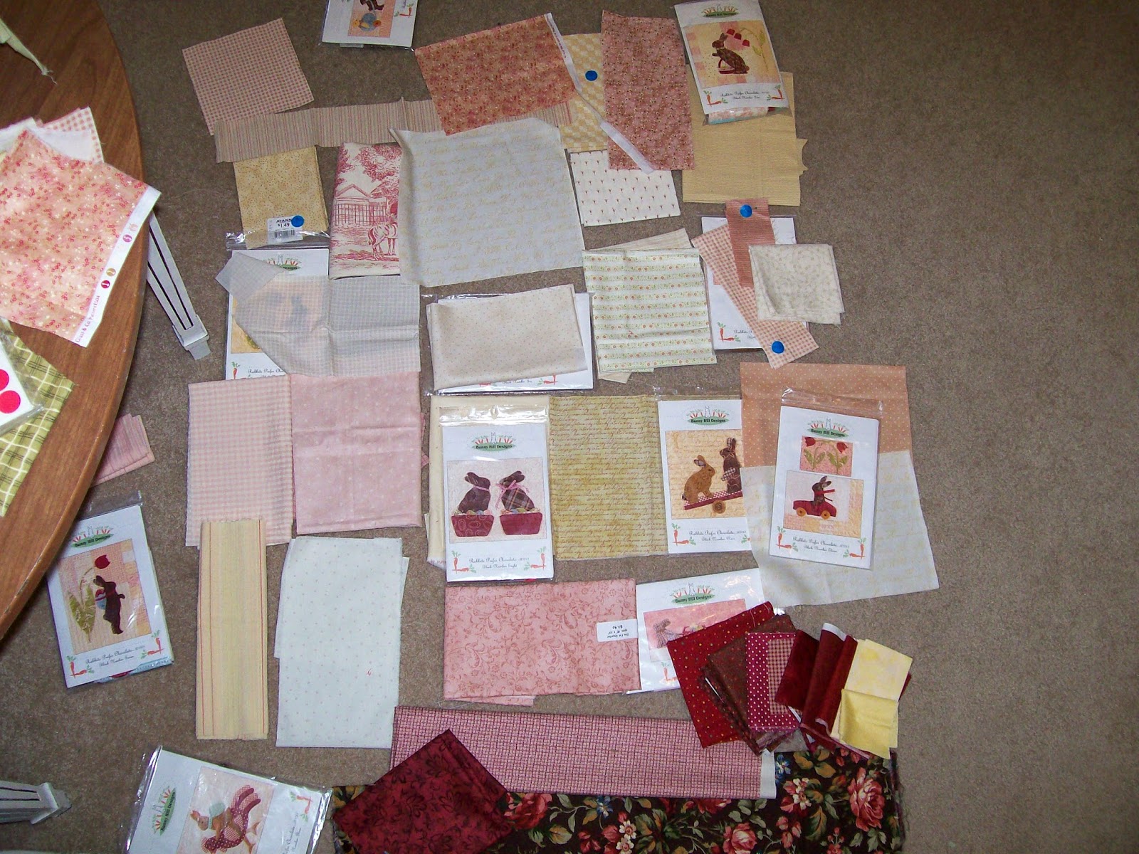 Polka Dot Quilter Rabbits Prefer Chocolate Quilt!