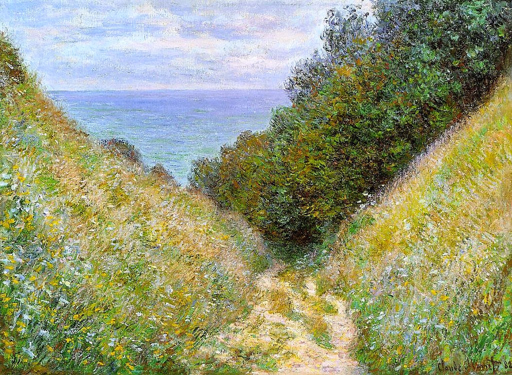 Chemin de La Cavée, Pourville (1882) Chemin de La Cavée, Pourville (1882)