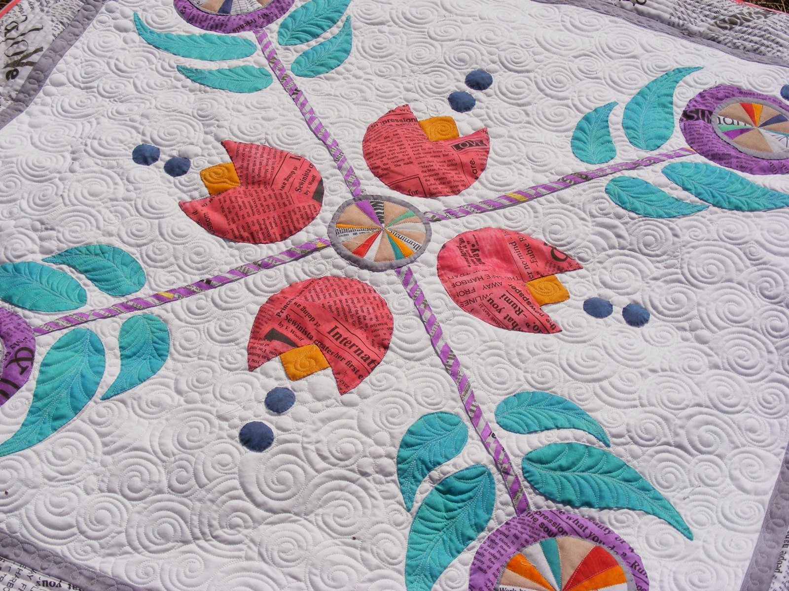 TIA CURTIS QUILTS Creating with Carrie's Paint Fabric