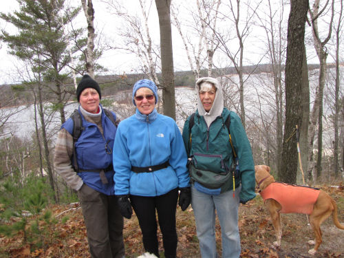 three hikers
