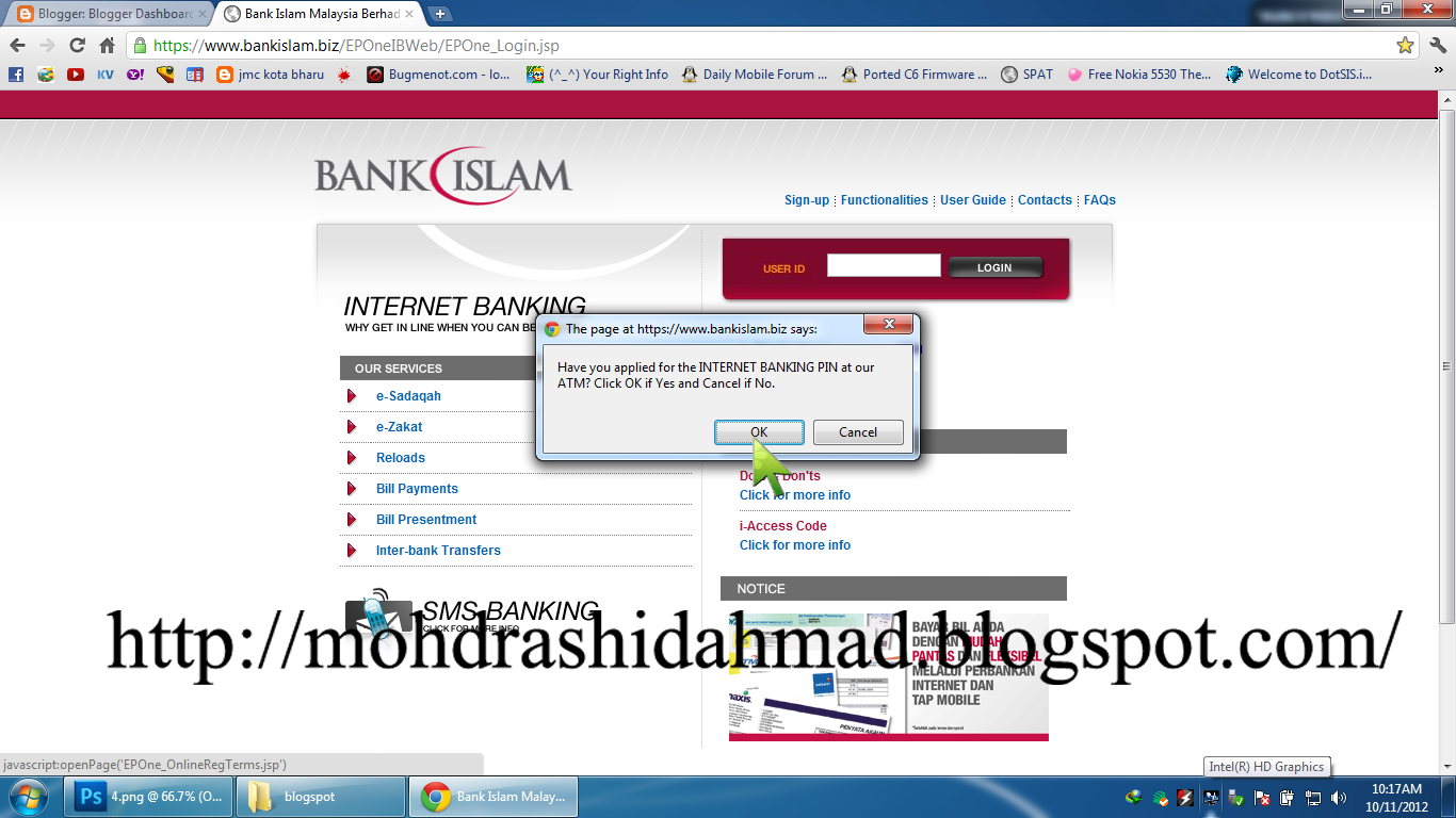 Smile With Me Tutorial Macam Mana Daftar Internet Banking Bank Islam