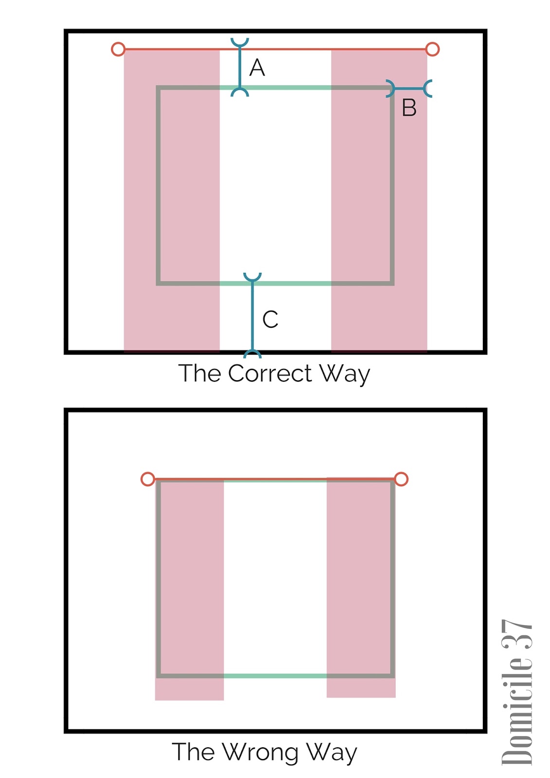 The Proper Way to Hang Curtains Domicile 37