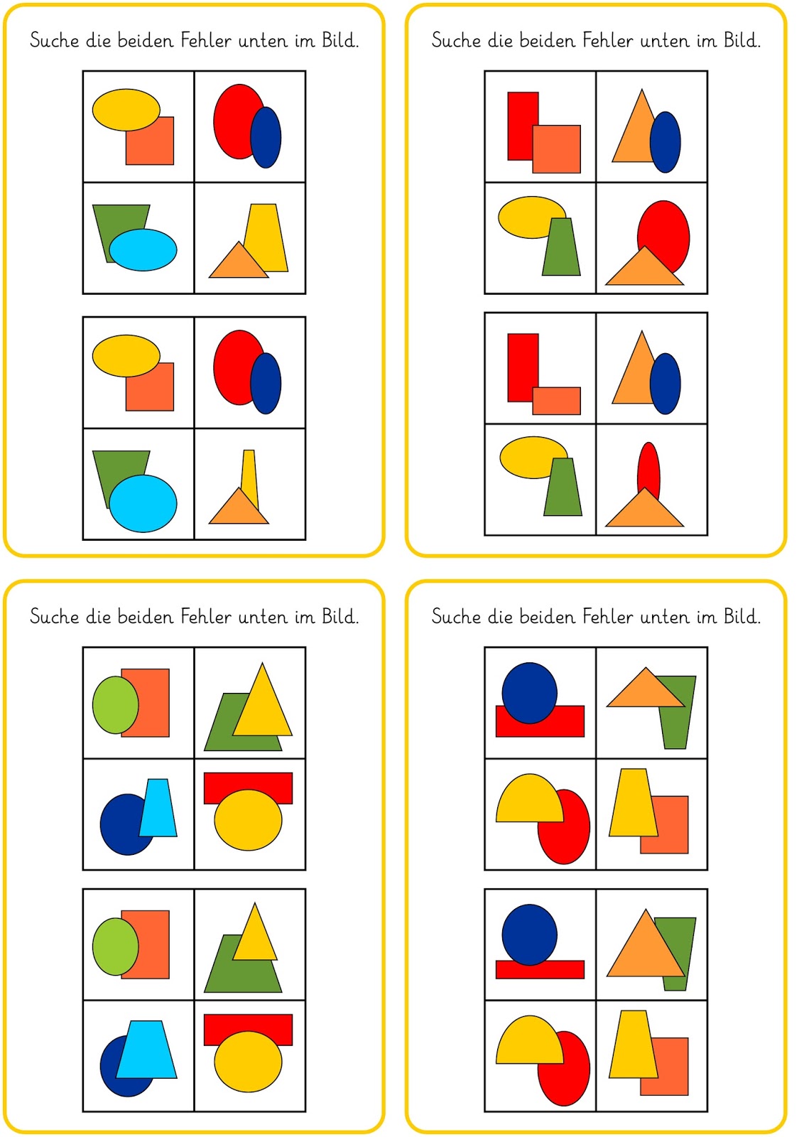 Lernstübchen visuelle Wahrnehmung Fehler finden (2)