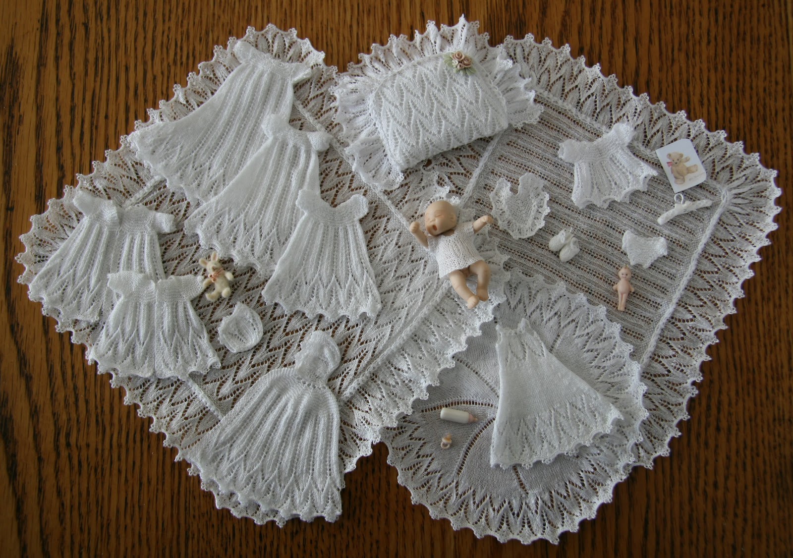 Chrystal's Designs Miniature Knitting Patterns Belly Button Baby