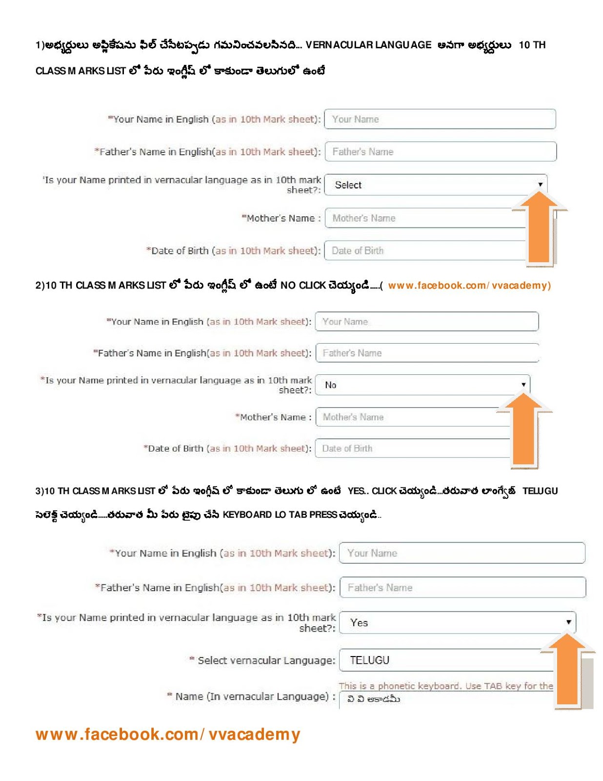 V V ACADEMY (A VISION OF VICTORY) vernacular language means