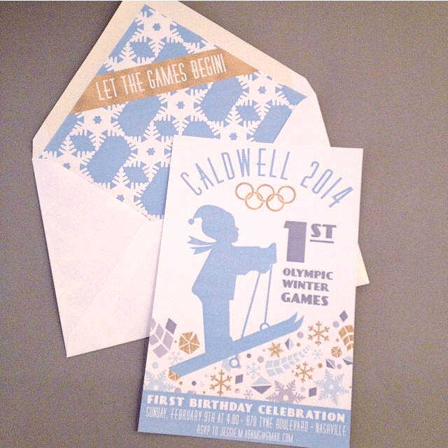 Winter Olympics First Birthday!! Winter Olympics First Birthday!!