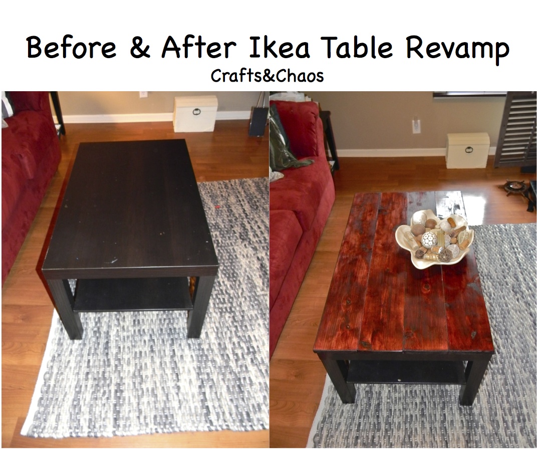 Crafts and Chaos Do It Yourself Ikea Coffee Table Revamp Crafts and