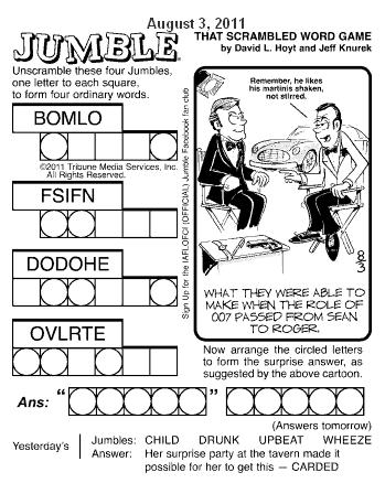 jumble puzzle