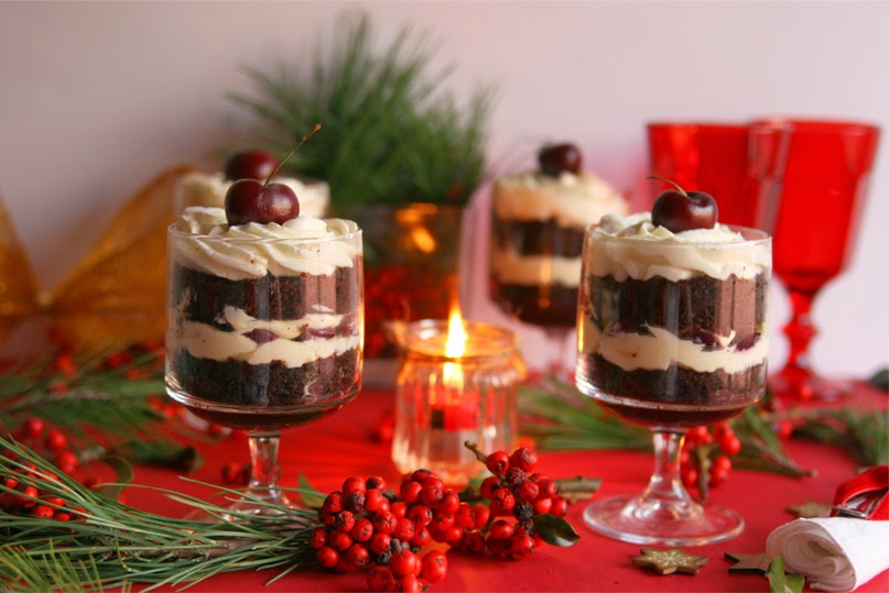 black forest trifle with jelly black forest trifle with jelly