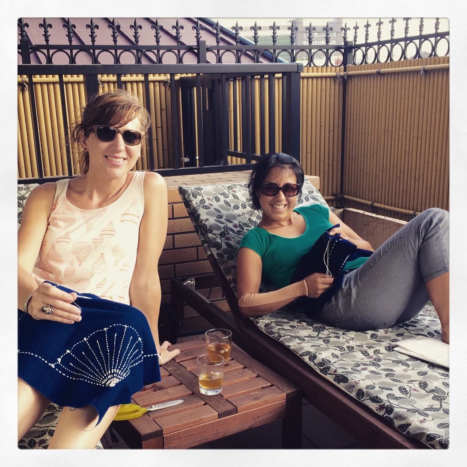 Beth Being Crafty Sashiko Embroidered Double Gauze Shirts