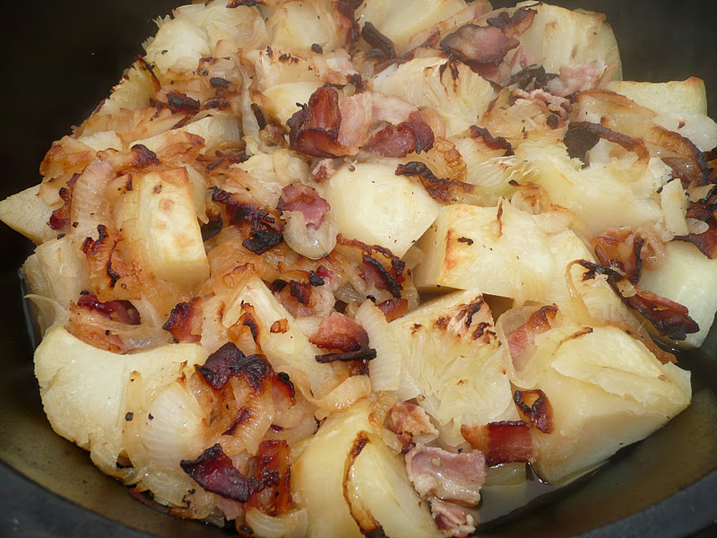 Everyday Dutch Oven Cabbage and Potato Bake