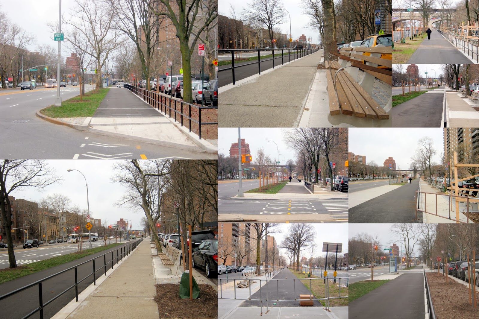 Brooklyn Views Renovated Ocean Parkway bicycle/pedestrian path opens.