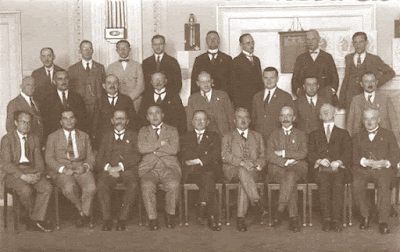 Asistentes al Congreso de Ajedrez de Breslau de 1925