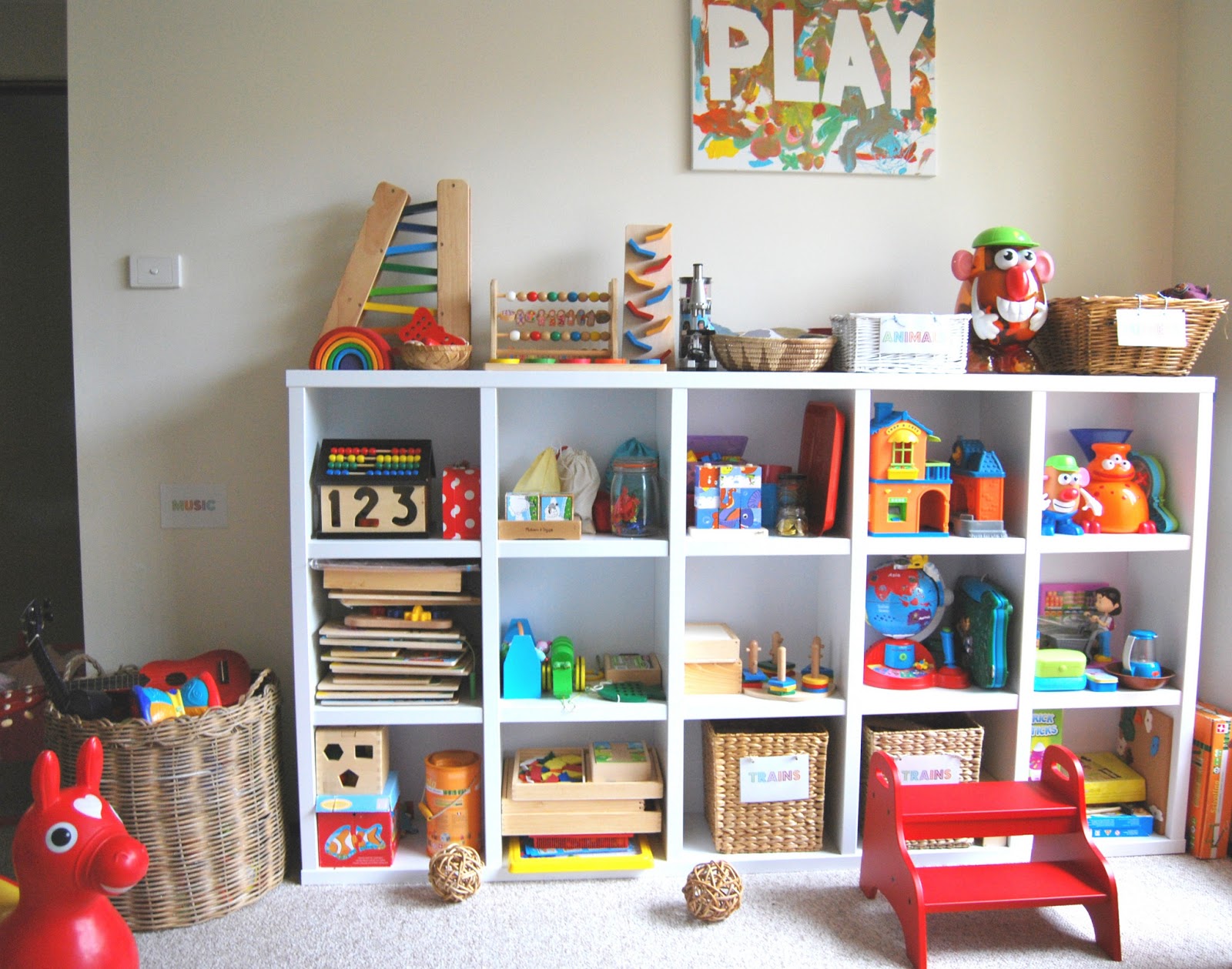 A Little Learning For Two Play Room Tour PART 3 Toy Storage Area