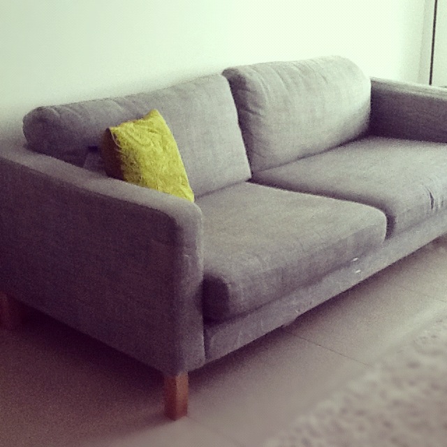 maa salama, abu dhabi LIVING ROOM Karlstad Sofa in Isunda Grey