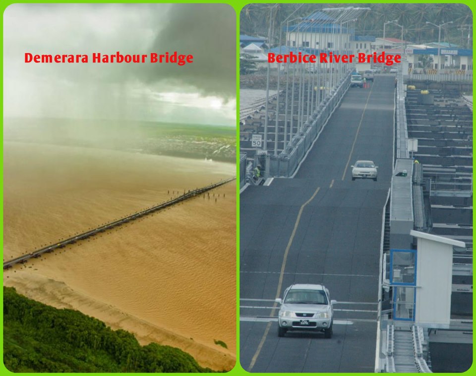 Guyana's Two Floating Bridges GuyanaView