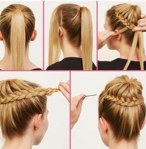 Простая и быстрая причёска на каждый день Простая и быстрая причёска на каждый день