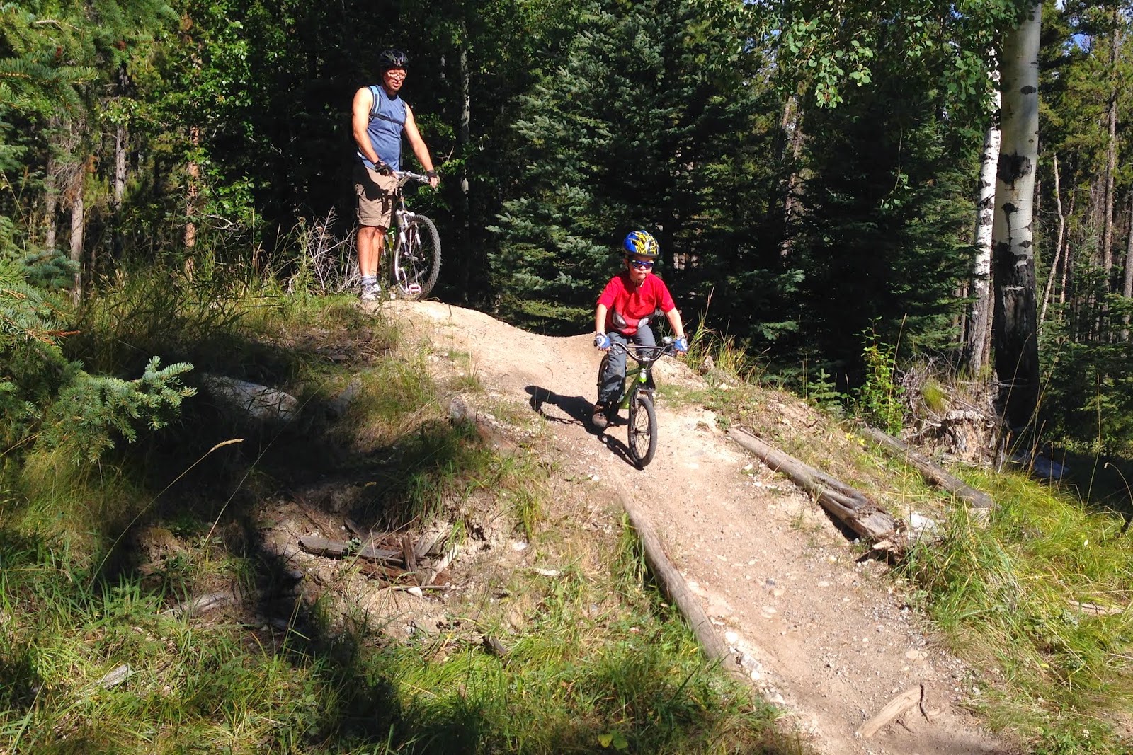 Family Adventures in the Canadian Rockies Mountain Biking the Tunnel