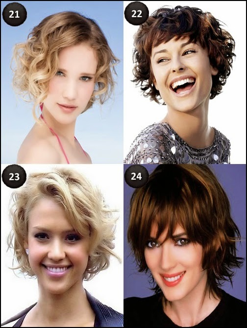 Short hairstyles for oval faces with wavy hair Short hairstyles for oval faces
