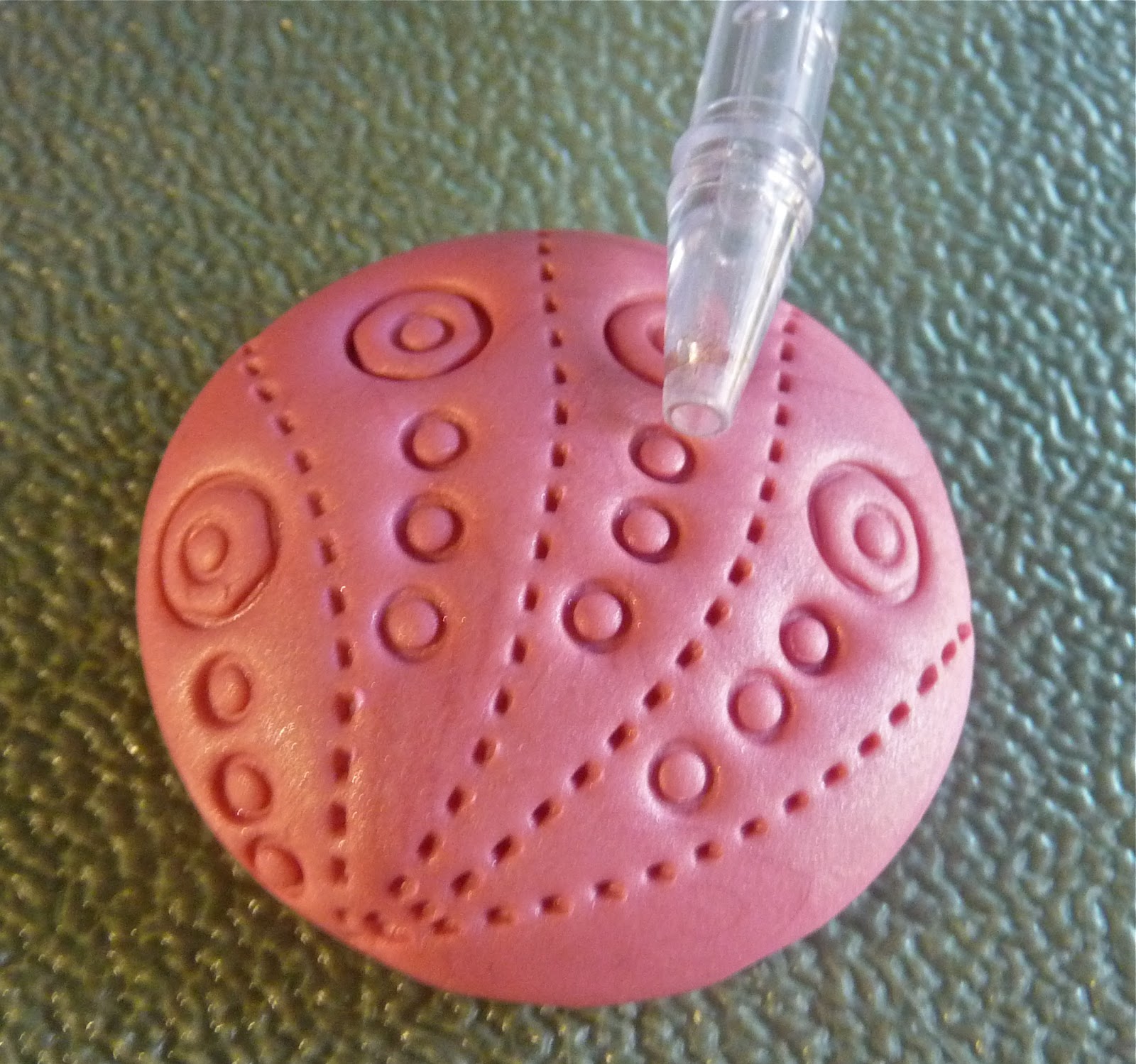 Knightwork Playing with Clay Polymer Clay Textured Cabochons & Day 4