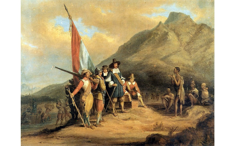 Van Riebeeck arrives at the Cape of Good Hope