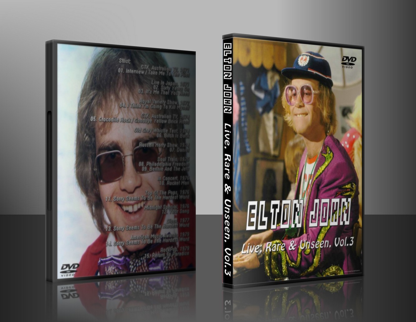Elton John - Live, Rare & Unseen (1970-1978) V.1 - V.3 (3DVD)1335 x 1035