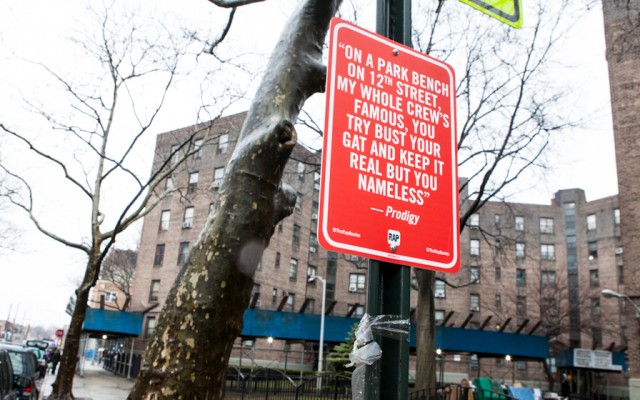 Estibe Blog Des Citations De Rap En Guise De Panneaux Dans New York