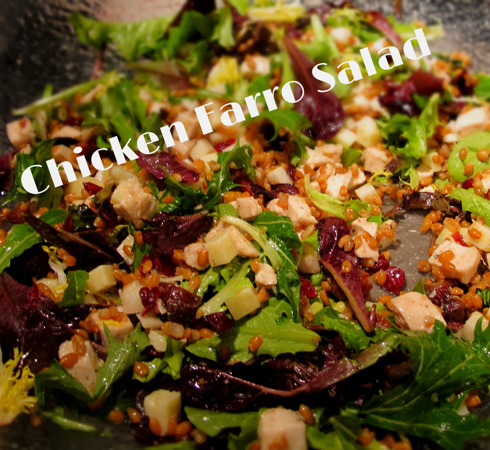 Sew what's cooking with Joan! Chicken Farro SaladTrue Food Kitchen