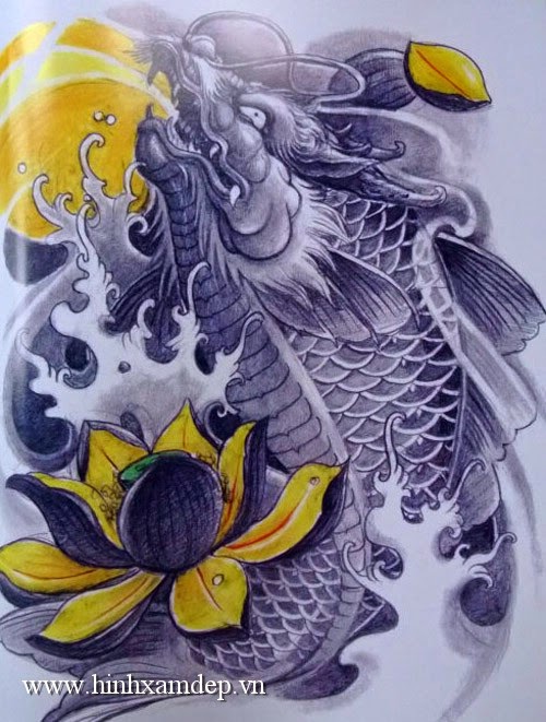 Hình xăm cá chép đẹp - 38