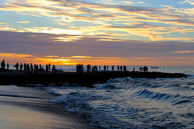 sunset at the beach