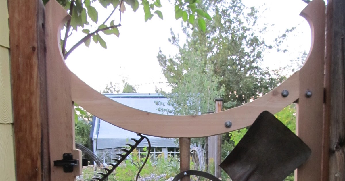 Montana Wildlife Gardener a repurposed garden tool, garden gate