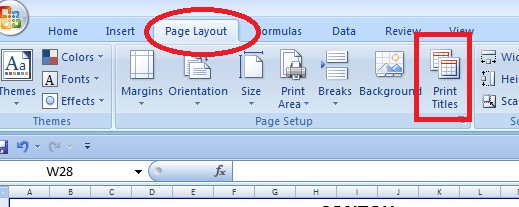 Cara Menggunakan Print Titles di Microsoft Excel