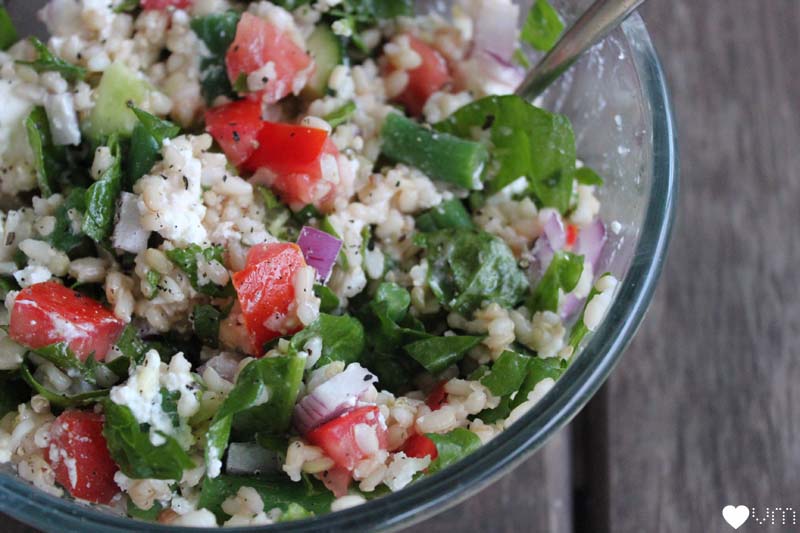 Brown rice salad, and how I got over my fear of. Veggie Mama