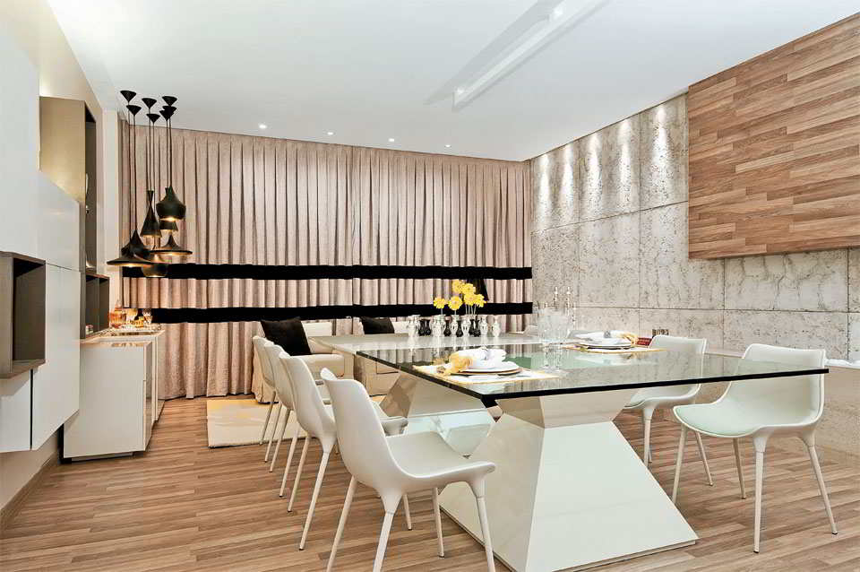Decoração de sala de jantar – 35 opções de decoração moderna ...