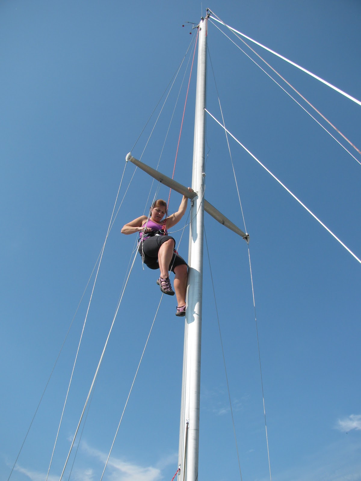 Up The Mast (as published in Latitudes & Attitudes Magazine)