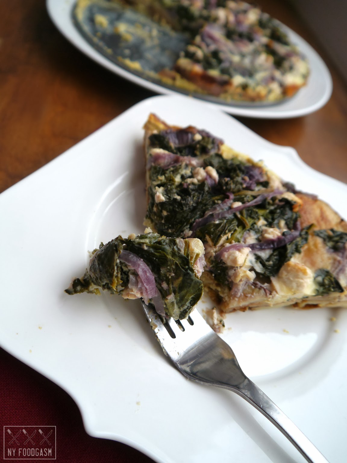 NY FoodGasm Spinach and Feta Strata