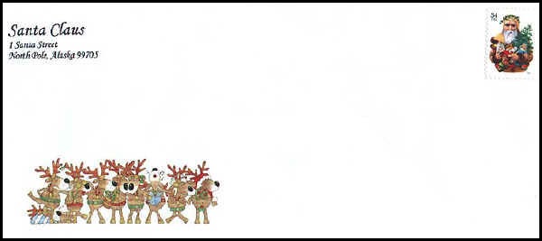 <strong>Envelope Templates</strong>: Free Printable PDF Templates for Envelopes Letter from santa envelope template