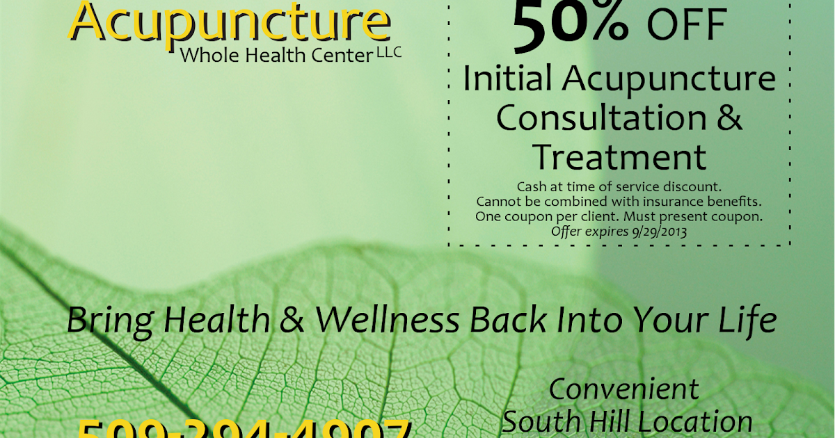 Acupuncture Whole Health Center Special Offer!