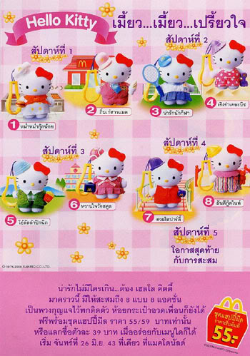 hello kitty mcdonalds 2000