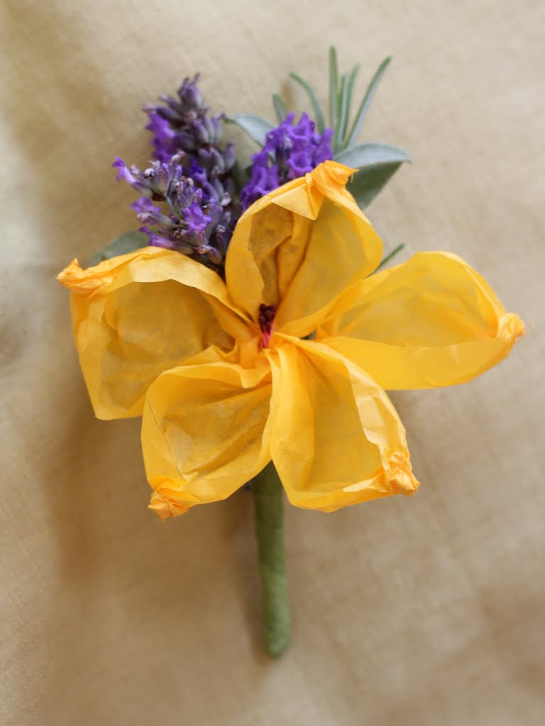 All The Live Long Day How To Make A Paper Flower Boutonniere or Corsage