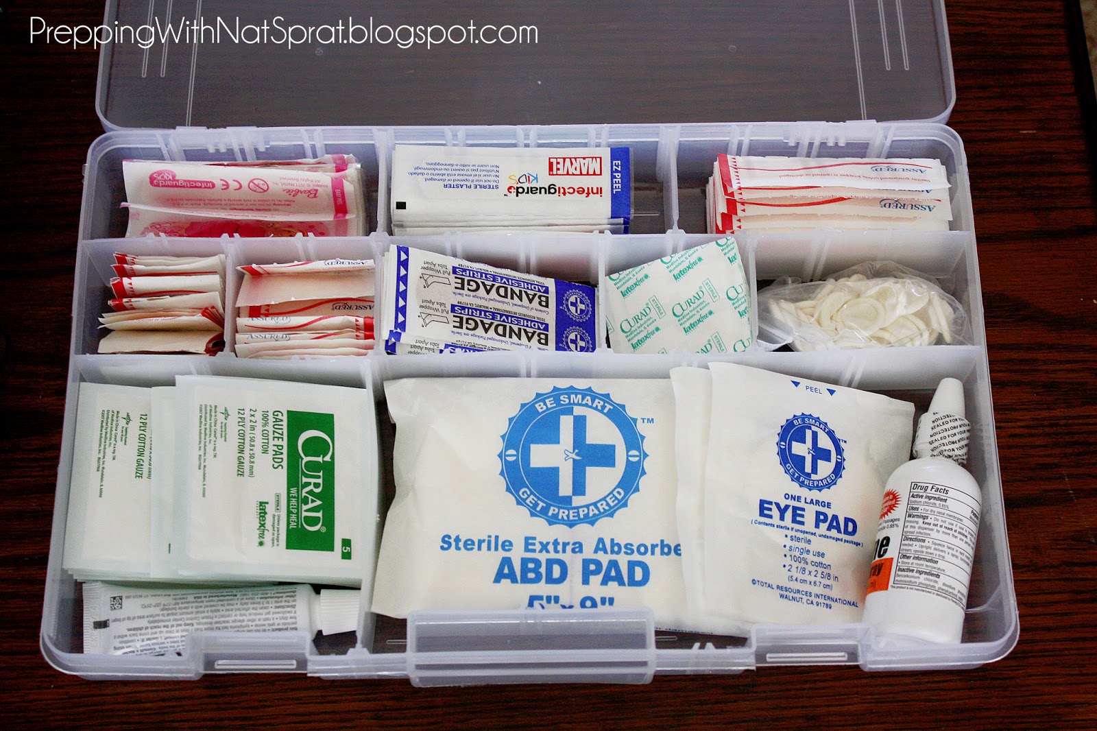 Prepping With NatSprat Tackle Box First Aid Kit