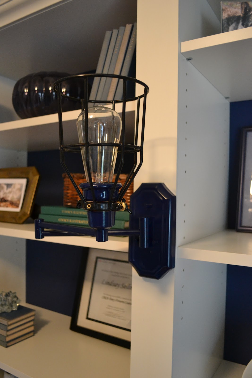 Off for the Season Bookcase Sconce.