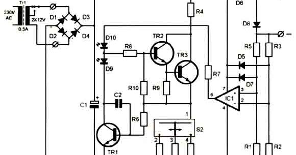 Super Ni Cd Battery Charger 12 18V Circuit Diagram ... d9 wiring diagram 