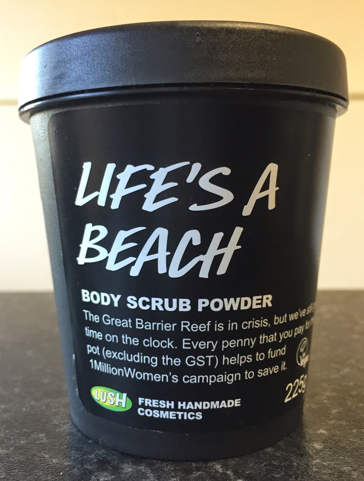 All Things Lush UK Life's A Beach Body Scrub Powder