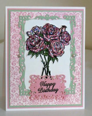 ODBD Rose Bouquet, ODBD Ornate Border Sentiments, ODBD Brocade Background, ODBD Customer Card of the Day by Amy Marshall ODBD Rose Bouquet, ODBD Ornate Border Sentiments, ODBD Brocade Background, ODBD Customer Card of the Day by Amy Marshall