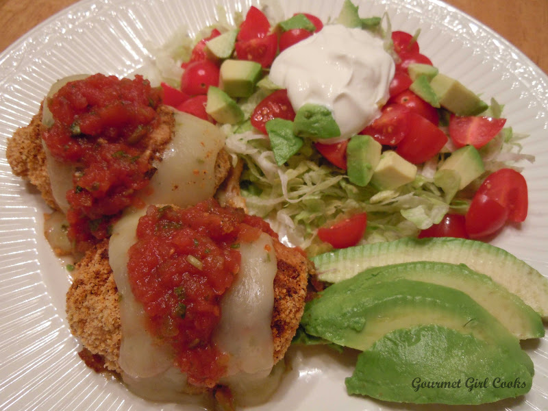 Gourmet Girl Cooks Mexican Style Pepper Jack Cheese & Spinach Stuffed